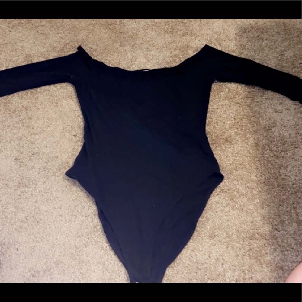 SMALL Charlotte Russe Black Body Suit